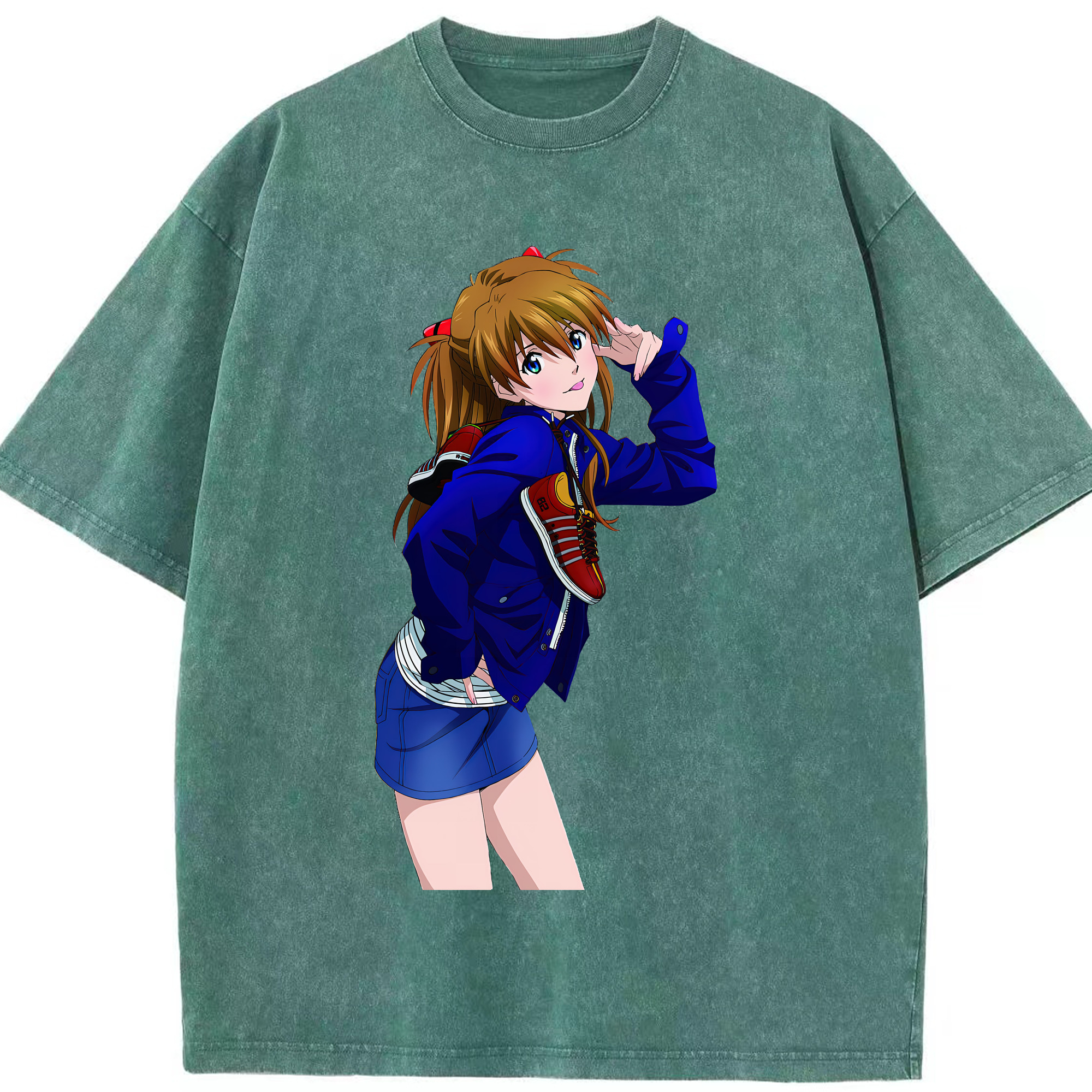 （画像用） EVA 新世紀エヴァンゲリオン 綿100% ヴィンテージ風 半袖Tシャツ（フロントプリント）
